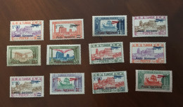 COLONIES FRANCAISES TUNISIE - YT PA1 à 12 (12 Valeurs) - Neufs Sans Charnière MNH** Sauf 4 Valeurs Voir Scan Cote 77E - Luchtpost