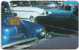 Cuba - Etecsa (Chip) - Cars - Autos Antiguos #1, 01.2003, 20$, 30.000ex, Used - Cuba