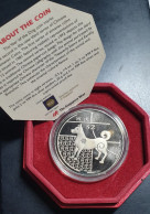 Singapore Zodiac Lunar Dog Cupro Nickel Proof Like 2 Dollars 2006 BUNC Incl. Box - Singapore