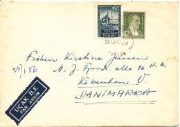 Turkey Cover Sent To Denmark 19-12-1955 - Cartas & Documentos