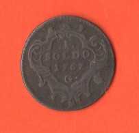 Lombardo Veneto 1 Soldo 1767 Gorizia Gorz  Austria Administration Copper Coin - Amministrazione Austriaca