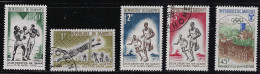 DAHOMEY 1963,1967 SCOTT 141-144,242 CANCELLED - Bénin – Dahomey (1960-...)
