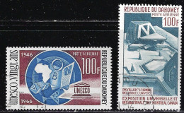 DAHOMEY 1966,1967 SCOTT C45,C57 CANCELLED - Bénin – Dahomey (1960-...)