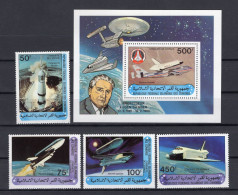 Comoros/1981 - Space Exploration - Minisheet + Stamps 4v - Complete Set - MNH** - Excellent Quality - Superb*** - Comores (1975-...)