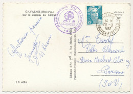FRANCE - CPM De Gavarnie (Htes Pyrénées) - Cachet Tireté "Gavarnie - Hautes-Pyrénées" 28/9/1953 - Handstempels