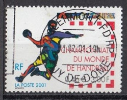 FRANCE 3507,used,falc Hinged - Hand-Ball