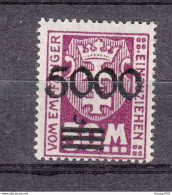 Danzig 1923,Mi P26,ABART,AF, Schwarzer Klischeenagelabdruck über Balken Und Durchschlagender Aufdr.,Postfrisch Mit Falz - Postage Due