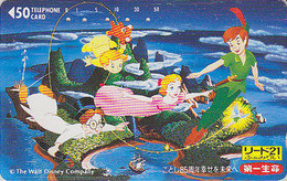 Télécarte JAPON / 110-40432 - DISNEY - PETER PAN - MOVIE JAPAN Free Phonecard - Kino Cinema Telefonkarte - Disney
