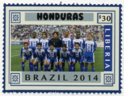 LIBERIA 2014 - 1v - MNH - Honduras Team - Brazil World Football Championship -  - Soccer Calcio - Football - World Cup - 2014 – Brasile