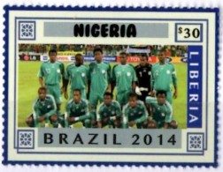 LIBERIA 2014 - 1v - MNH - Nigeria Team - Brazil World Football Championship - Soccer Calcio - Football - World Cup - 2014 – Brasile