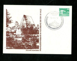 "DDR" 1984, Privatpostkarte "Moritzburg", SSt. "Halle" (15121) - Cartoline Private - Usati