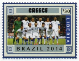 LIBERIA 2014 - 1v - MNH - Greece Team - Brazil World Football Championship - Soccer Calcio - Football - World Cup - 2014 – Brasil