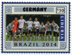 LIBERIA 2014 - 1v - MNH - Germany Team - Brazil World Football Championship - Soccer Calcio - Football - World Cup - 2014 – Brasilien