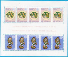 Monaco1976 Artisanat Block Issue MNH Cept Europa Ceramics Plate & Sculpture, Teller, Assiette - 76-10 Bl - 1976