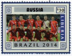 LIBERIA 2014 - 1v - MNH - Russia Team - Brazil World Football Championship - Soccer Calcio - Football - World Cup - 2014 – Brésil