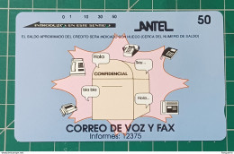 URUGUAY PHONECARD VOICE MAIL AND FAX - Uruguay