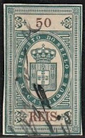Revenue/ Fiscal, Moçambique 1878 - Imposto Do Sello. 50 Reis - Gebraucht
