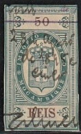 Revenue/ Fiscal, Moçambique 1878 - Imposto Do Sello. 50 Reis - Used Stamps