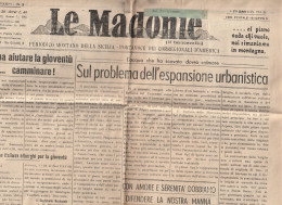 GIORNALE - LE MADONIE - DIREZIONE CASTELBUONO (PALERMO)  1953 - Sonstige & Ohne Zuordnung