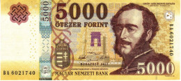 Hungary 5000 Forint 2017 EXF P-205b "free Shipping Via Registered Air Mail"" - Hongrie