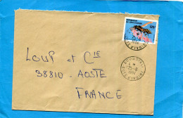 Marcophilie- Cote D'ivoire- Lettre  Pour France Cad1984 BOUNDIALI Stamps N°682  GUEPE-INSECTE - Côte D'Ivoire (1960-...)