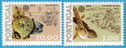 Portugal 1976 Artisanat 2 Values MNH Cept Europa - 76-04 Wood Cut Spoon, Filigran Works, 79-04 - 1976