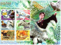 Taiwan 2002, Cinema, Harry Potter, Owls, Cat, Sheetlet - Ungebraucht