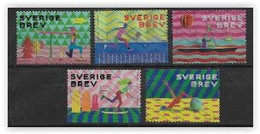 Suède 2020 N°3300/3304 Oblitérés Loisirs Actifs - Used Stamps