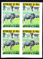 MALI(1980) Water Buffalo. Imperforate Block Of 4. Scott No 362, Yvert No 363. - Mali (1959-...)