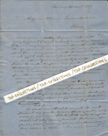 1859  De Bordeaux  Pour Thomas La Chambre Paris  (Lima Et Valparaiso)   NEGOCE COMMERCE CHIMIE ACIDE V.HISTORIQUE - 1800 – 1899