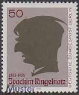 GERMANY(1983) Joseph Ringelnatz. Specimen (overprinted MUSTER). Scott No 9N486, Yvert No 663. - Plaatfouten En Curiosa