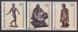 GERMANY(1981) 20th Century Sculptures. Set Of 3 Specimens (overprinted MUSTER). Scott Nos 9N468-70 - Plaatfouten En Curiosa