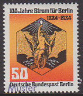 GERMANY(1984) Centenary Of Electricity. Specimen (overprinted MUSTER). Scott No 9N492, Yvert No 681. - Plaatfouten En Curiosa