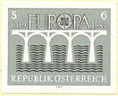 AUSTRIA(1984) Bridge. Black Proof. Scott No 1272, Yvert No 1601. - Proofs & Reprints