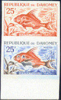 DAHOMEY(1965) Mamaminha. Trial Color Proof Pair. Dentex Filosus. Scott No 206, Yvert No 226. - Bénin – Dahomey (1960-...)