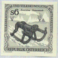 AUSTRIA(1994) Sled Of Steiermark. Black Proof. Scott No 1634, Yvert No 1945. - Proeven & Herdruk