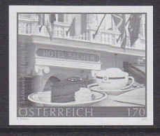 AUSTRIA(2018) Hotel Sacher. Sachertort. Black Print. - Proeven & Herdruk