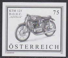 AUSTRIA(2011) KTM 125 D.O.C.H. "Apfelbeck". Black Print. - Proofs & Reprints