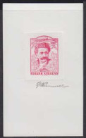 AUSTRIA(1955) Strauss. Essay In Red On Card Stock, Signed Wimmer. - Proofs & Reprints