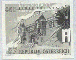 AUSTRIA(1998) Eisenstadt. Black Proof. Haydn Spent 30 Years Here. Scott No 1772, Yvert No 2096. - Proeven & Herdruk