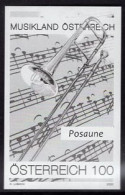 AUSTRIA(2022) Trombone. Black Print. - Proofs & Reprints
