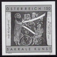 AUSTRIA(2022) Paulusinitiale Codex 26 F. 170r – Heiligenkreuz Abbey. Black Print. - Proofs & Reprints