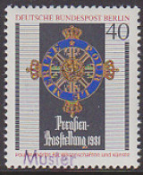 GERMANY(1981) Arts And Science Medal. Specimen (overprinted MUSTER). Scott No 9N464, Yvert No 609. - Variétés Et Curiosités