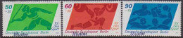 GERMANY (Berlin)(1980) Javelin. Weightlifting. Water Polo. Set Of 3 Overprinted MUSTER. Scott Nos 9NB168-70 - Varietà E Curiosità