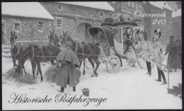 AUSTRIA(2022) Arrival Of The Stagecoach. Black Print Of S/S. - Proeven & Herdruk