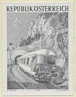 AUSTRIA(1971) High Speed Train. Black Print. Scott No 911, Yvert No 1205. Intercity Rapid Trains Service-Semmering - Proeven & Herdruk