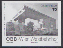 AUSTRIA(2011) Vienna West Station. Black Print. - Proofs & Reprints