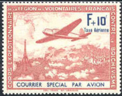 FRANCE (French Legion Against B(1942) Airplane Flying Over The Eiffel Tower. Michel No III. Michel Listed Variety III/V - 1927-1959 Neufs