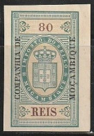 Revenue/ Fiscal, Companhia De Moçambique 1892 - Imposto Do Sello. 80 Reis -|- MNH - Nuovi