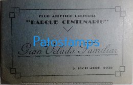 207526 ARGENTINA BUENOS AIRES CLUB ATLETICO CULTURAL PARQUE CENTENARIO VELADA FAMILIAR AÑO 1936 CARD NO POSTAL POSTCARD - Argentine